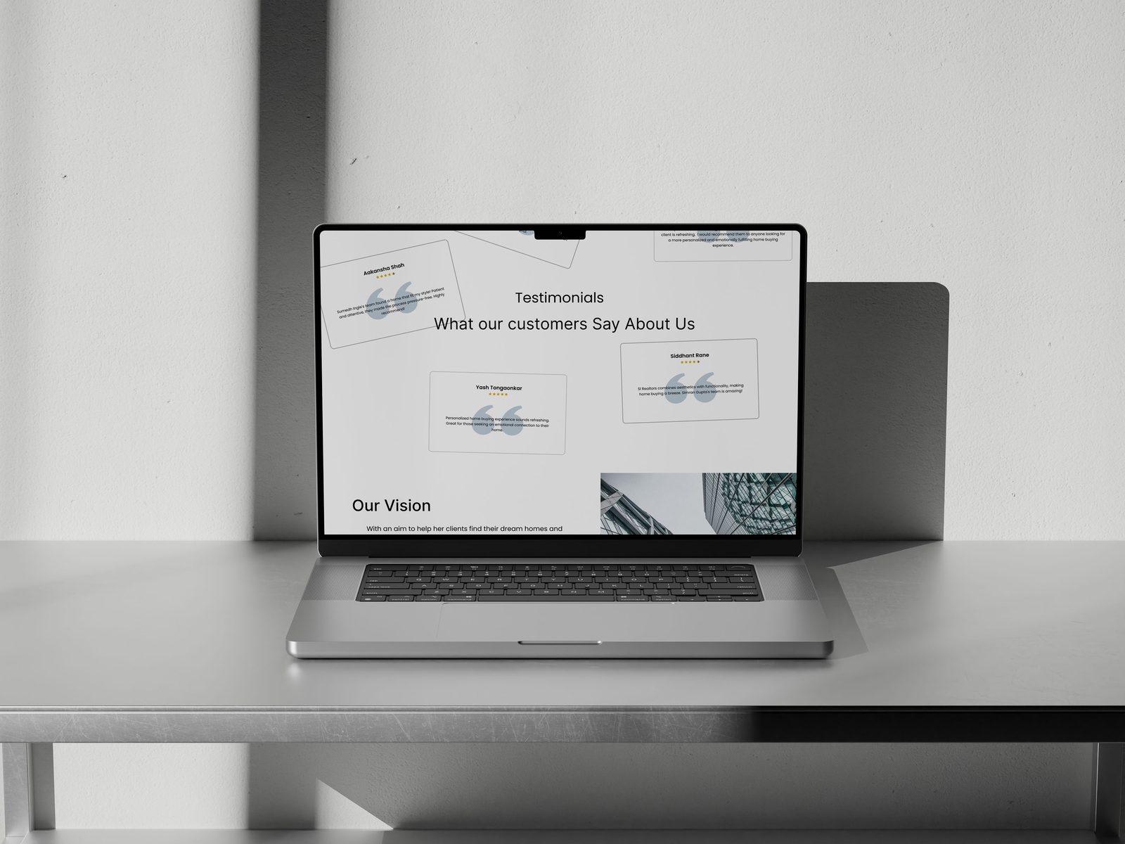 Real Estate Website: project cover