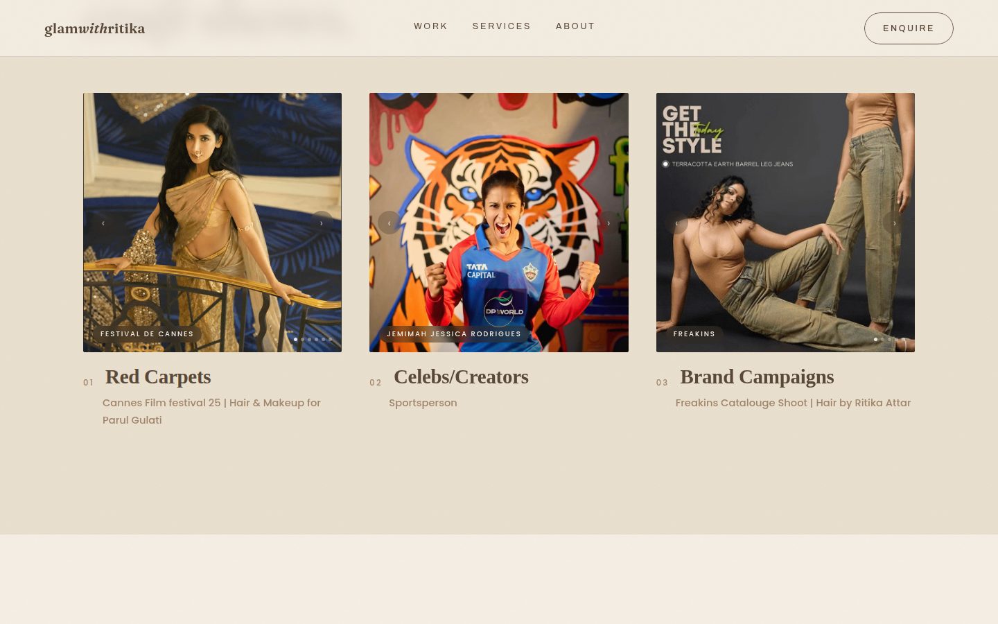 Selected work: red carpets, celebs and campaigns